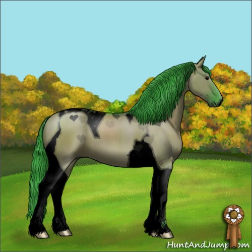 Horse Color:Void Watercolor Grullo Tobiano 