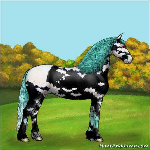 Horse Color:Watercolor Brown Chinchilla Pearl Dun Sabino Splash 