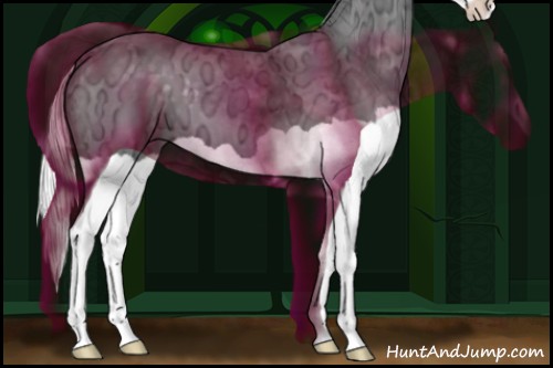 Horse Color:Silver Smoky Black Chinchilla Ice Splash 