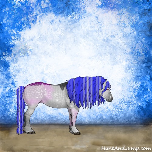 Horse Color:Painted White Spotted Silver Grullo Chinchilla 