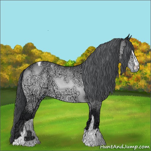 Horse Color:Brown Chinchilla Ice Sabino Appaloosa 