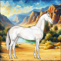Horse Color:Cremello Sabino and Palomino Pearl Sabino