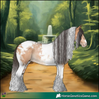Horse Color:Bay Dun Tobiano Rabicano