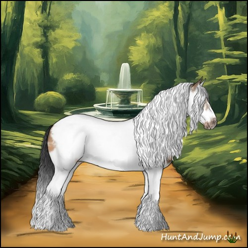 Horse Color:White Spotted Bay Dun Splash Tobiano Frame