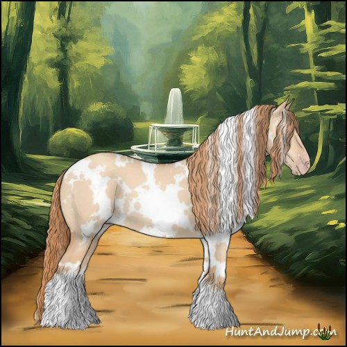 Horse Color:White Spotted Gold Champagne Dun