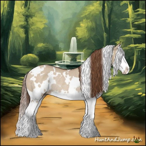 Horse Color:White Spotted Red Dun Splash Rabicano 