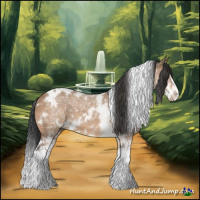 Horse Color:White Spotted Bay Dun Sabino 