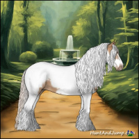 Horse Color:Silver Bay Roan Dun Tobiano Frame 