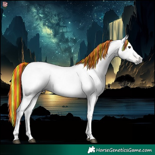 Horse Color:Gray Painted Chestnut 