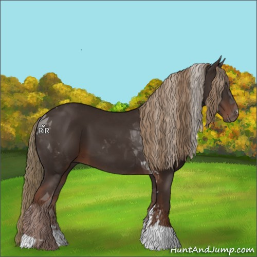 Horse Color:Liver Chestnut Tobiano 