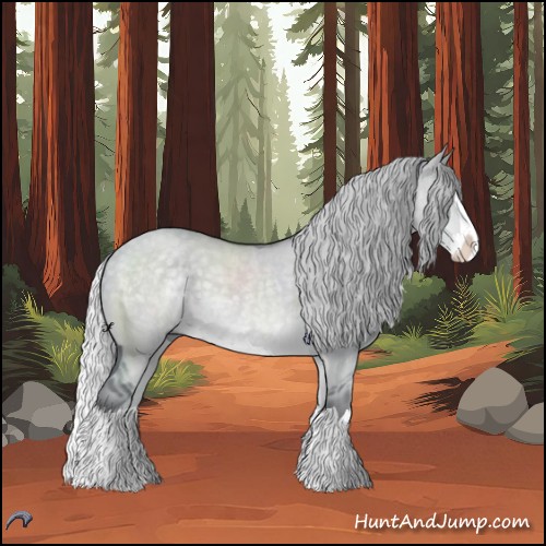 Horse Color:Silver Grullo Chinchilla Roan Splash 