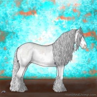 Horse Color:Silver Grullo Chinchilla Roan Splash Rabicano 