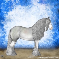 Horse Color:Silver Brown Chinchilla Roan Dun Splash 