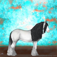 Horse Color:Brown Chinchilla Roan Dun Splash 