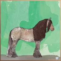 Horse Color:Chocolate Brown Ice Dun 