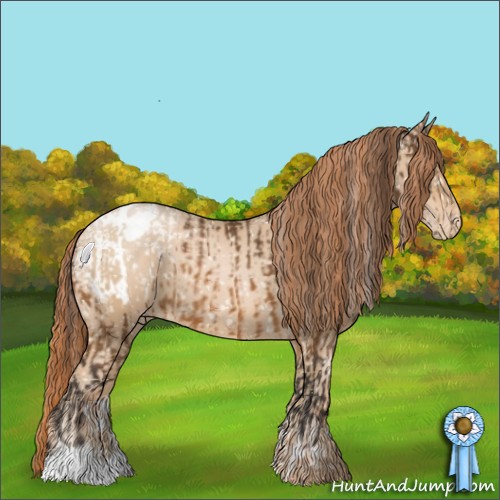 Horse Color:Buckskin Snowcap  and Buckskin Pearl Snowflake Varnish 