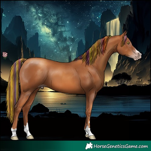 Horse Color:Gray Painted Gold Champagne 