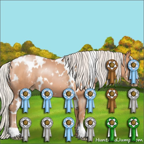 Horse Color:White Spotted Silver Black Pearl 