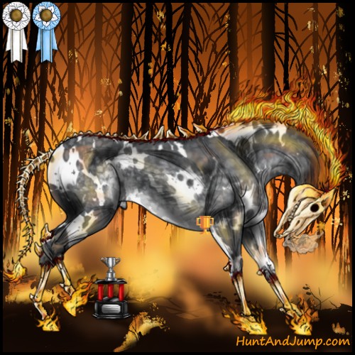 Horse Color:White Spotted Silver Black Chinchilla 