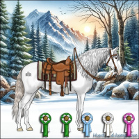 Horse Color:Chocolate Palomino Splash Snowflake Varnish 