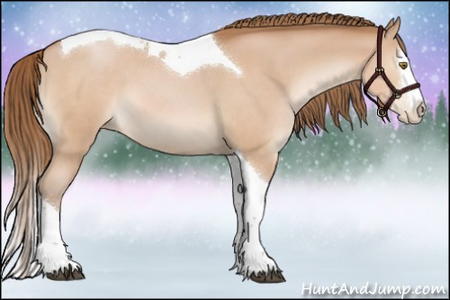 Horse Color:Brown Pearl Splash Tobiano 