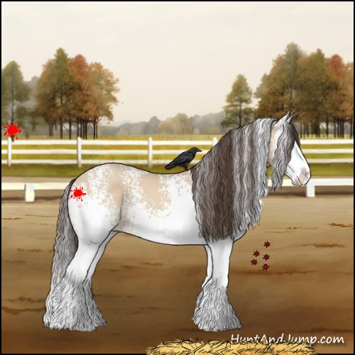 Horse Color:White Spotted Amber Champagne Dun Splash 