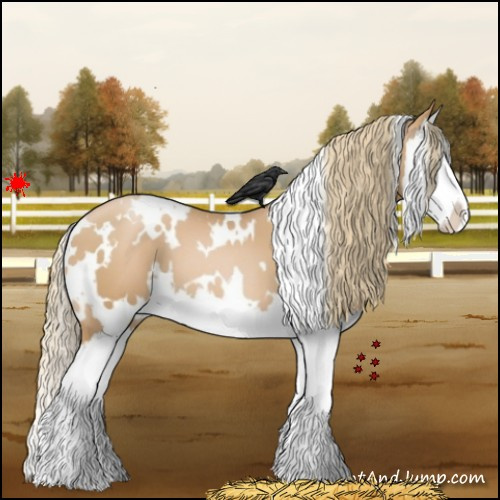 Horse Color:White Spotted Chestnut Pearl Splash 