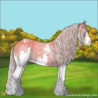 Horse Color:Watercolor Silver Amber Cream Champagne Splash Tobiano