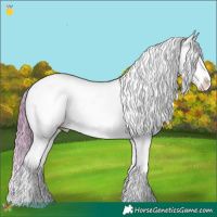 Horse Color:Watercolor White Spotted Brown Ice Splash Varnish 