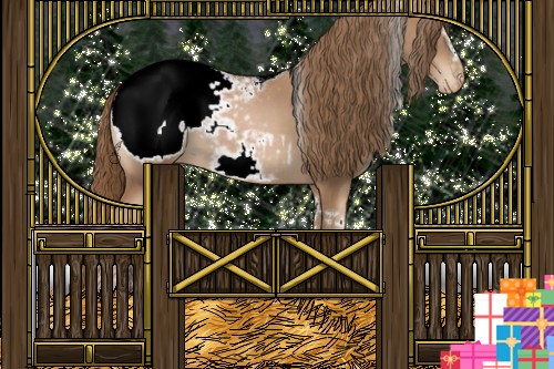 Horse Color:Liver Chestnut Pearl Sabino Tobiano Appaloosa