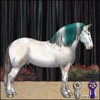 Horse Color:Amber Champagne Onyx Splash Tobiano