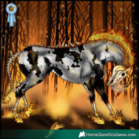 Horse Color:White Spotted Silver Blue Onyx Chinchilla 