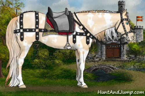 Horse Color:White Spotted Buckskin Pearl 
