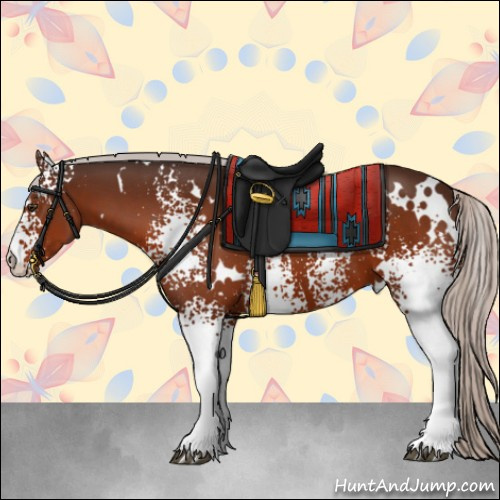Horse Color:White Spotted Silver Brown 