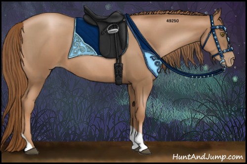 Horse Color:Liver Chestnut Pearl Tobiano 