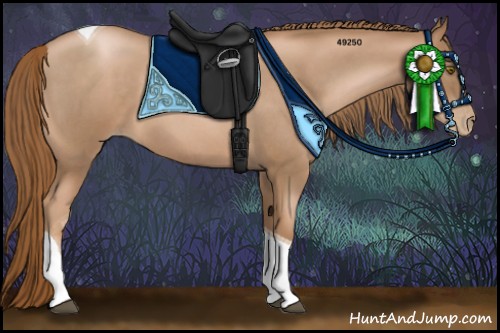 Horse Color:Liver Red Roan Pearl Tobiano 