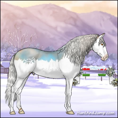 Horse Color:Silver Blue Roan Pearl Splash 
