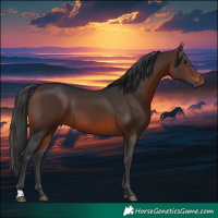 Horse Color:Brown 
