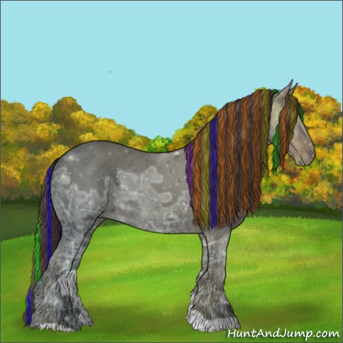 Horse Color:Painted Liver Chestnut Ice