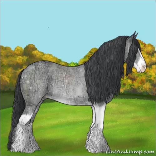 Horse Color:Classic Champagne Chinchilla Ice Sabino 