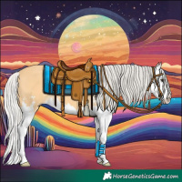 Horse Color:Silver Buckskin Sabino Splash