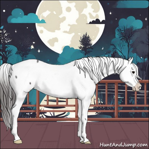 Horse Color:Brown Roan Snowcap