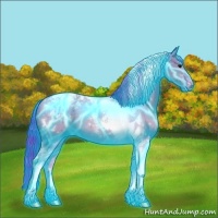 Horse Color:Thunderstruck Watercolor Grullo Tobiano 