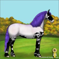 Horse Color:Watercolor Brown Chinchilla Pearl Onyx Splash