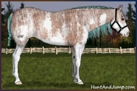 Horse Color:Painted Silver Brown Ice Splash 