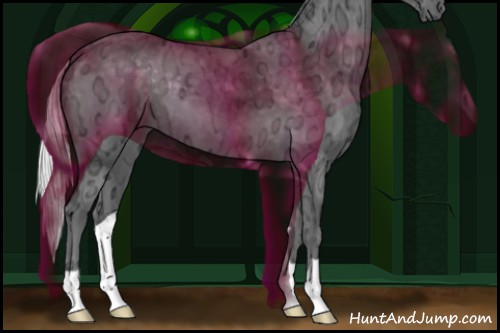 Horse Color:Silver Black Chinchilla Ice 