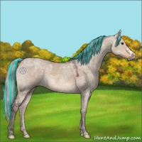 Horse Color:Painted Silver Brown Ice Dun 
