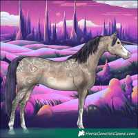 Horse Color:Painted Brown Ice Dun