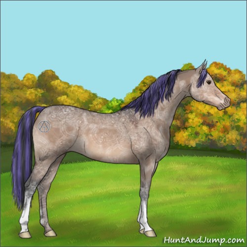 Horse Color:Painted Brown Ice Dun 