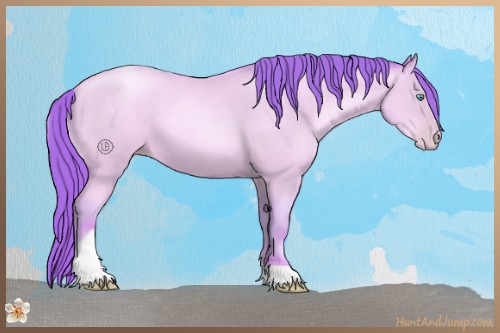 Horse Color:Watercolor Sable Cream Champagne Pearl Tobiano